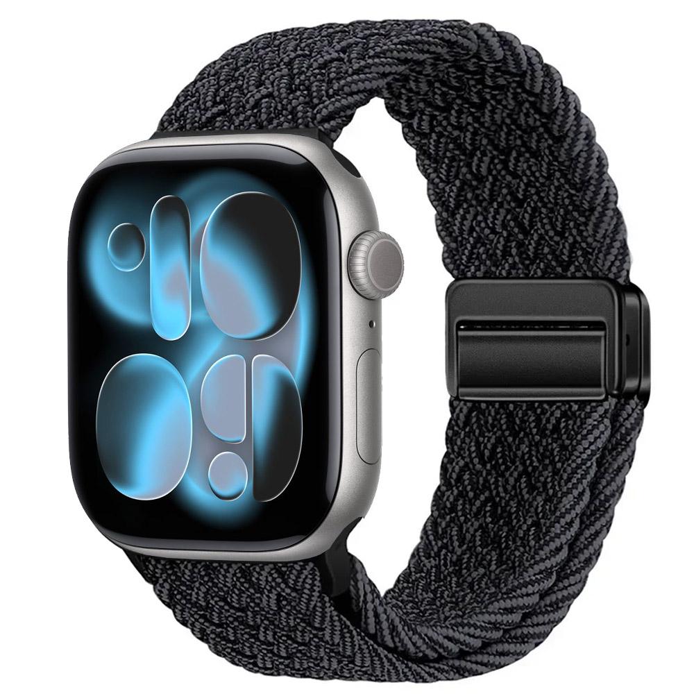 Nylon Strap for Apple Watch 11 10 46mm 42mm/Ultra 3 2 1 49mm Magnetic buckle Wristband iWatch 9 8 7 6 5 4 SE 45mm 44mm 41mm 40mm