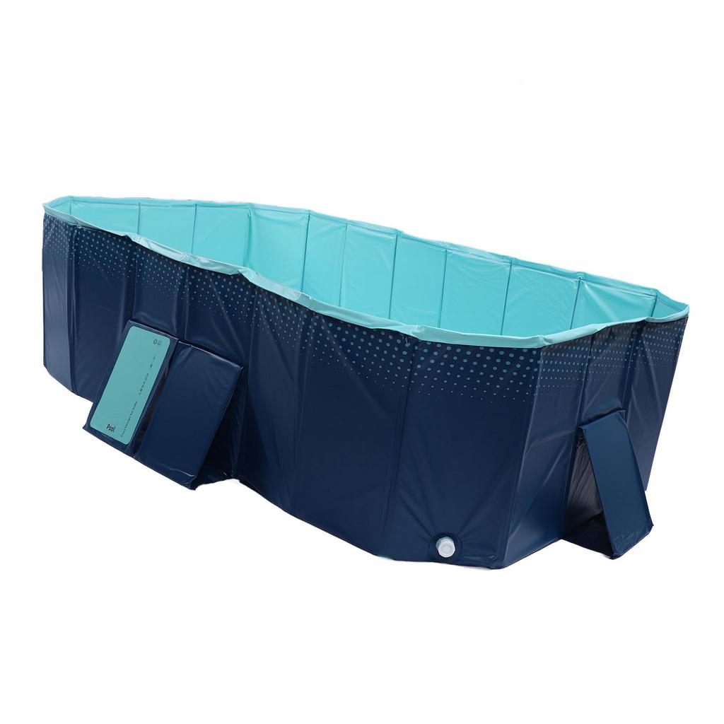 Foldable Pool Non Inflatable Thickened Wear Resistant Portable Swimming Pool for Outdoor Backyard