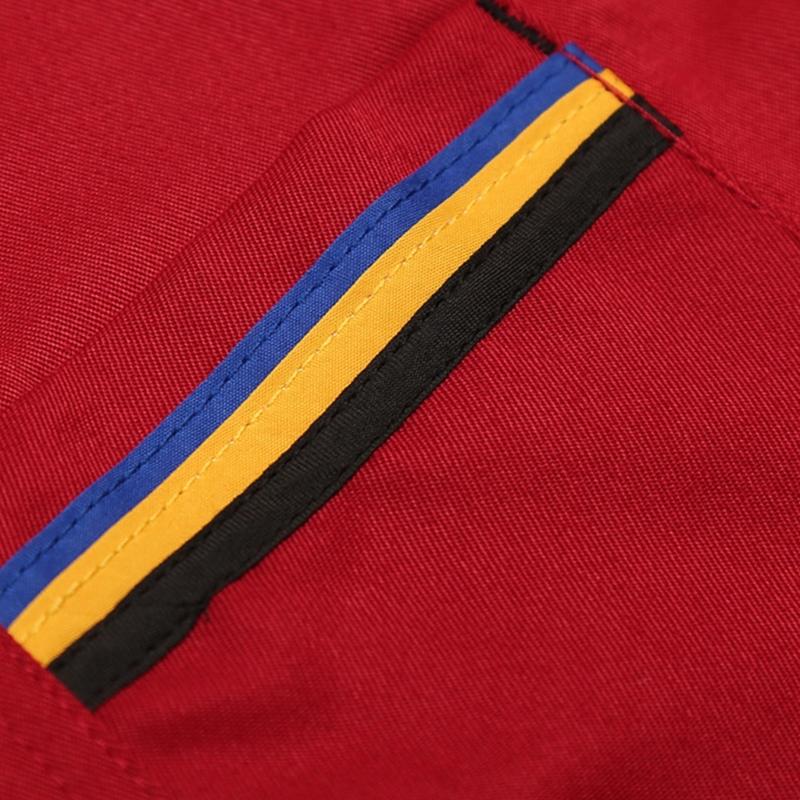 Double Breasted Chefs Coat Lightweight Chefs Jacket Color Stitching Chefs Uniform Hotel Restaurant Shirt Work Clothes