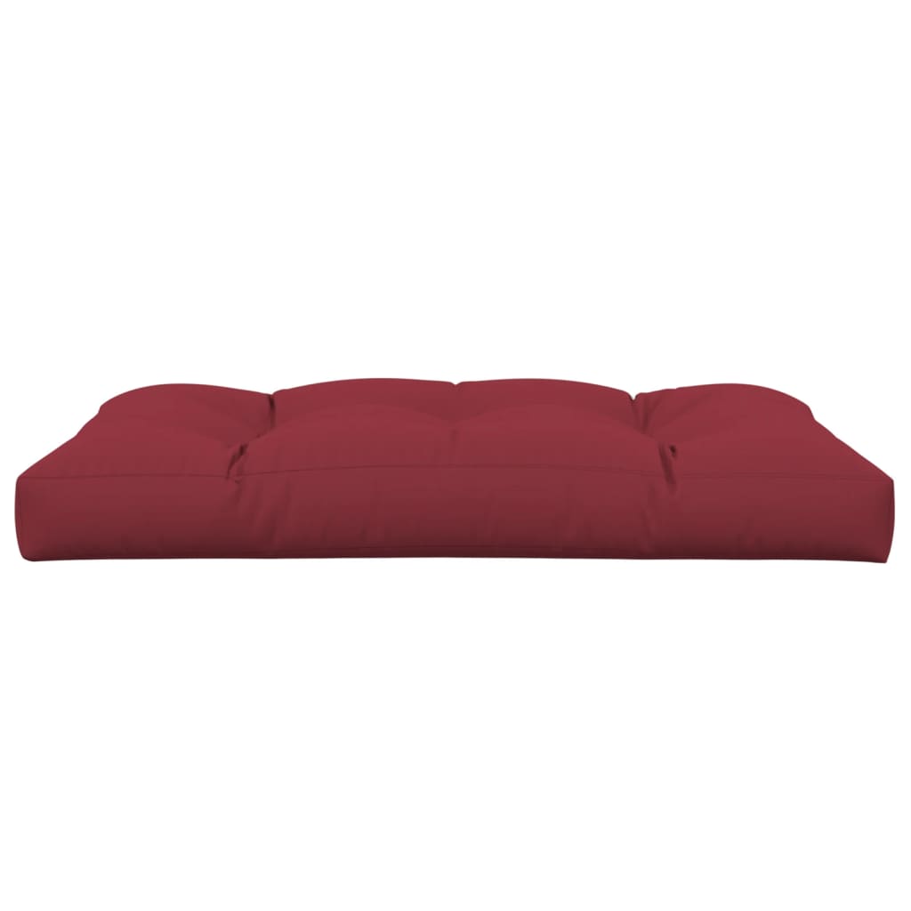 Pallet Cushion Burgundy 120x80x12 cm Fabric
