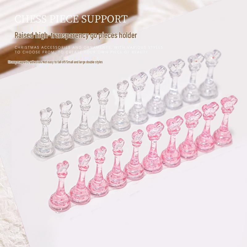 Raised Plastic Nail Art Practice Display Stand for Wearable Nails