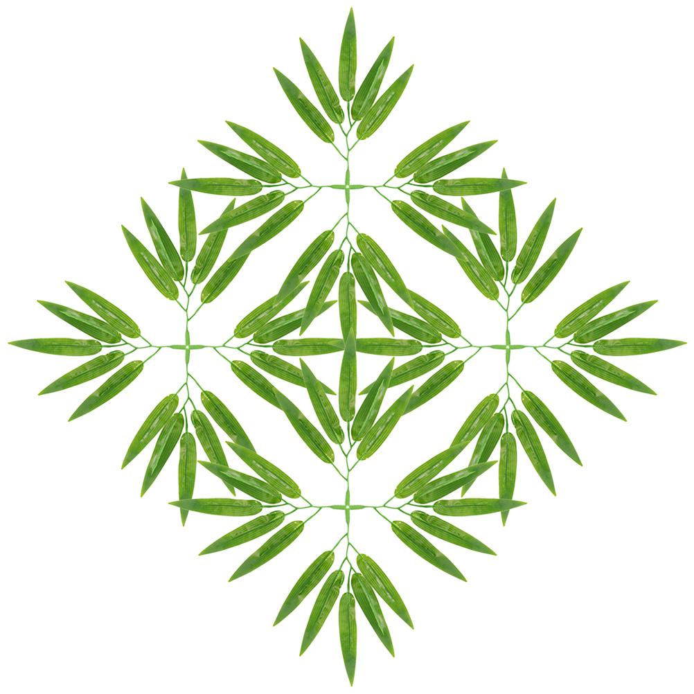 30 Pcs Bamboo Leaf Decoration Decorative Leaves Fake Realistic Faux Ornaments Artificial Decors Stems Room Plant Lifelike