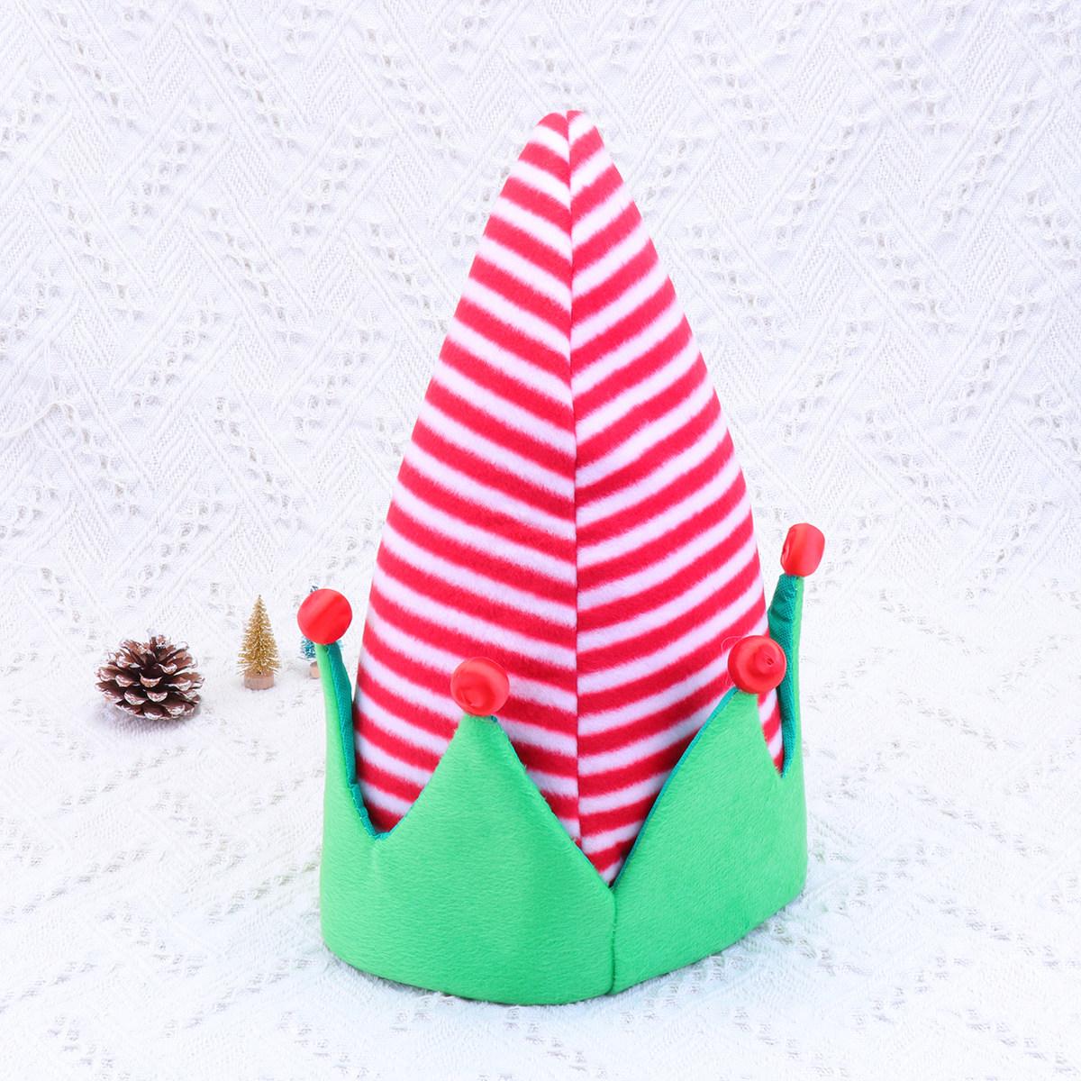 

Festive Christmas Party Hat for Adults Holiday Dress-Up Accessory Soft Warm Santa Elf Style Xmas Celebration Favor Gift other