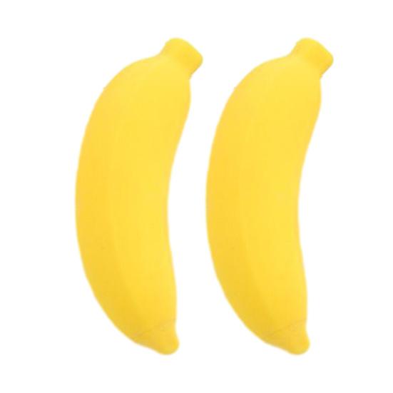 

2Pcs Stress Relief Simulation Banana Toy Anti-Anxiety Color Changing Banana Squeeze Toy Slow Rising Fruit Fidget Sensory Toy Office Worker Gift Size#31