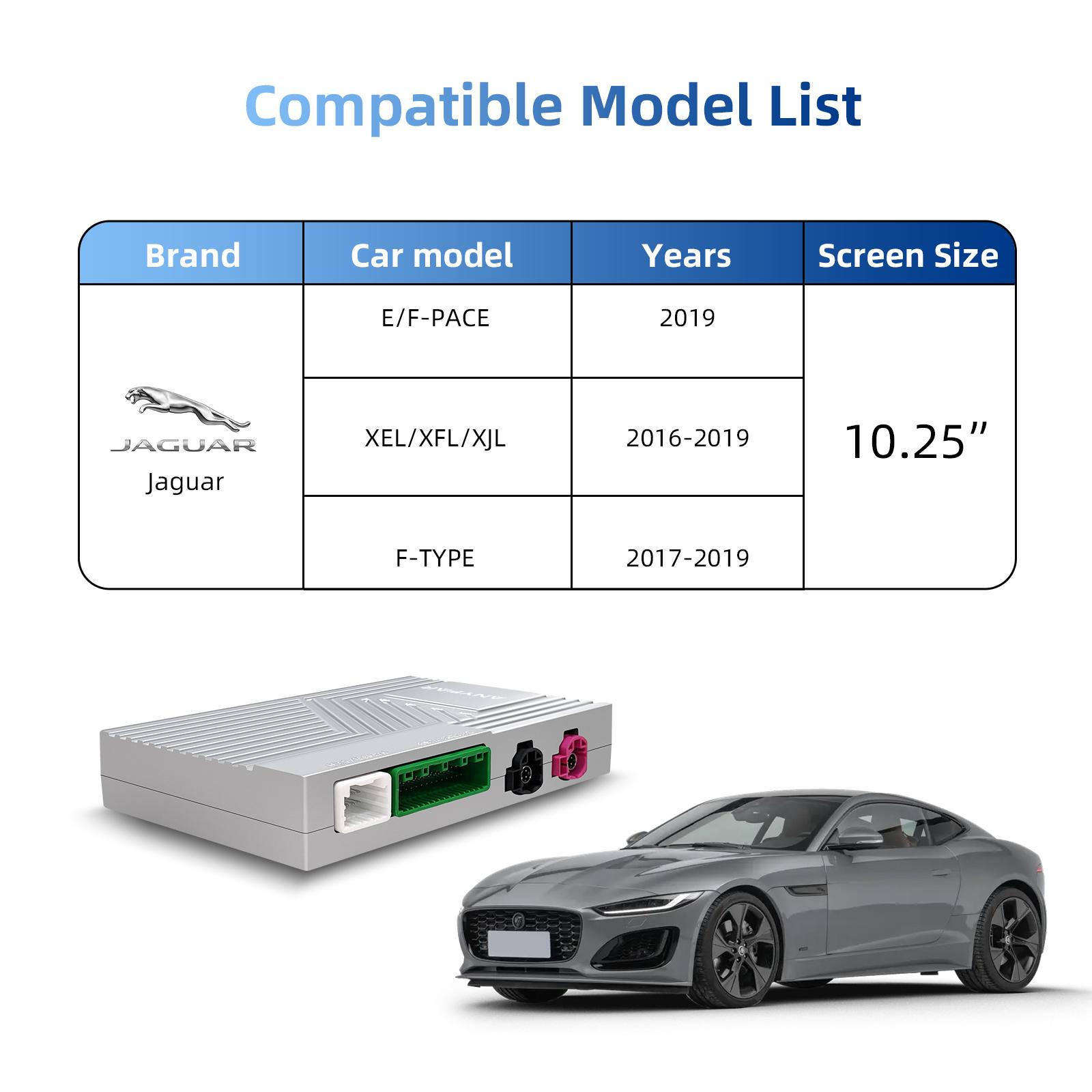 

Ezonetronics Wireless CarPlay Android Auto retrofit kit decoder box CarPlay Interface for Jaguar E/XEL/XJL/F-TYPE/F-PACE Jaguar