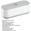 Ultrasonic Glasses Cleaning Machine Hands-Free Operation Deep Clean Watches Jewelry Makeup Brushes Glasses Washer