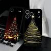 Merry Christmas Tree Phone Case For IPhone 17 Air 16 E Pro Max 15 14 13 Mini 12 Pro 11 Max Plus Black Soft Shell