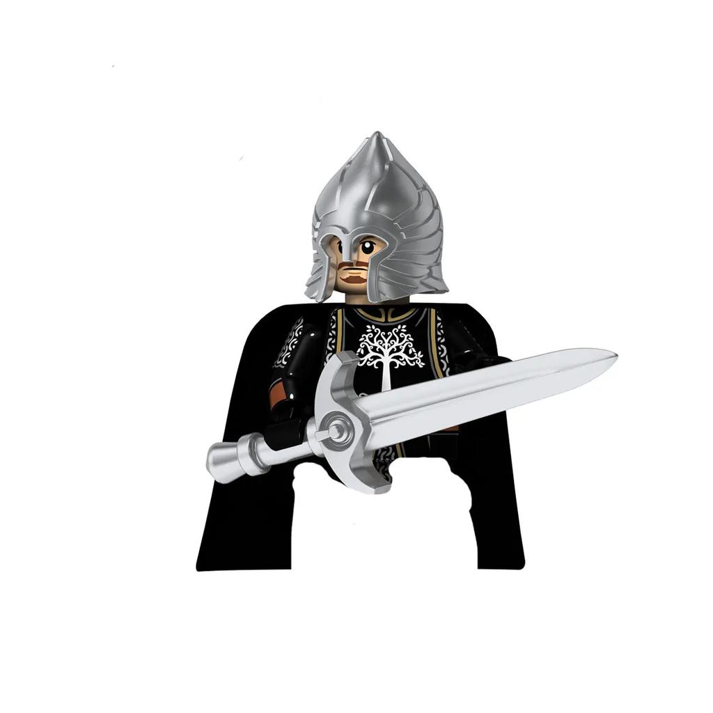 Medieval Military War Soldier Doll Building Block Spartan Soldier Crusader Roman Knight Weapon Sword Helmet Children's Toy Gifts