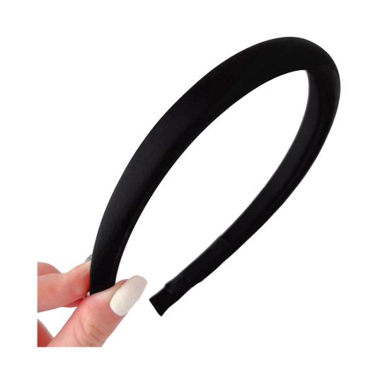 

Women Headband Candy Color Sponge Filling Elastic Fit Hair Hoop Daily Commuting School Hair Accessory чёрный