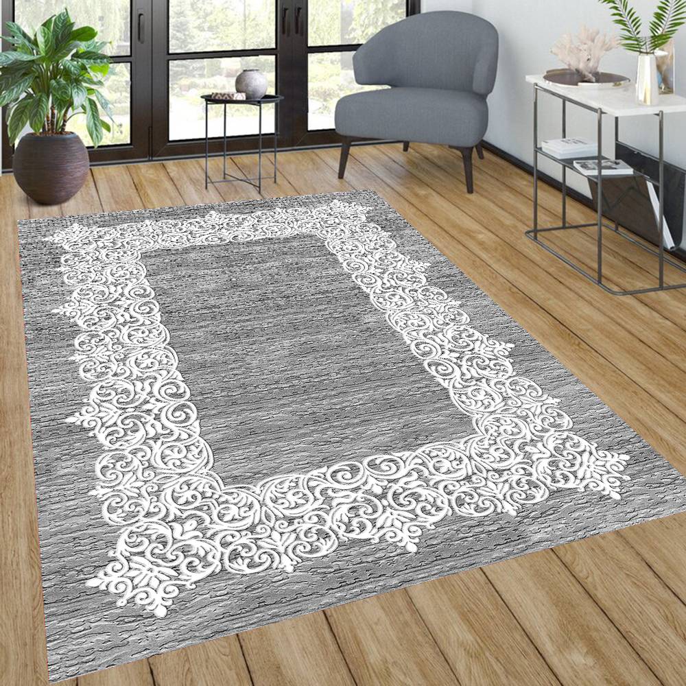 

Eliana Home Washable Printed Carpet LNA0580-SD607 50x80 серый