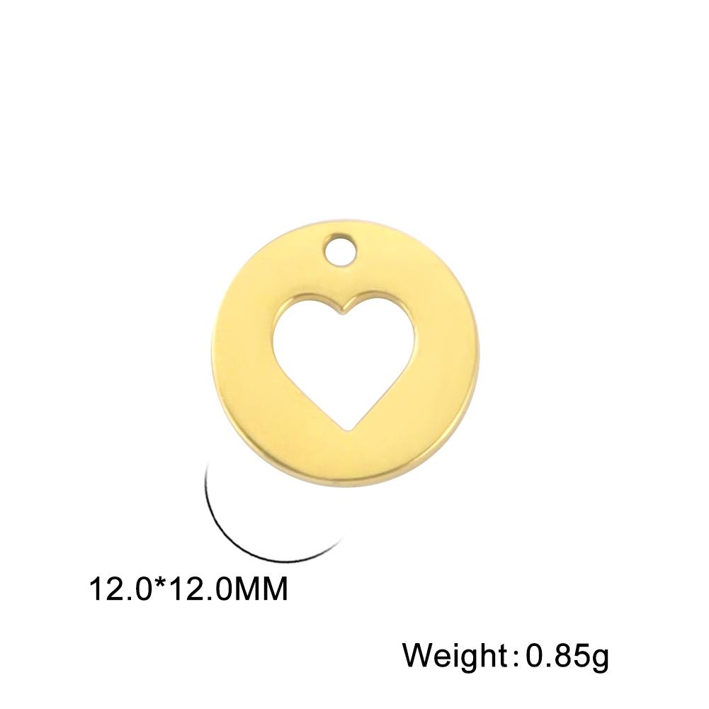Teamer 10pcs Charms for Jewelry Making DIY Jewelry Accessories Stainless Steel Heart Ball Pendant for Bracelet Necklace Earrings