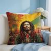 Singer Bob MMarley Cushion Cover Square Pillow Bedroom Sofa Leisure Comfort Living Room Home Decoration X
