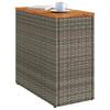 Vidaxl Stolik Ogrodowy Z Drewnianym Blatem, Szary, 58X27,5X55 Cm