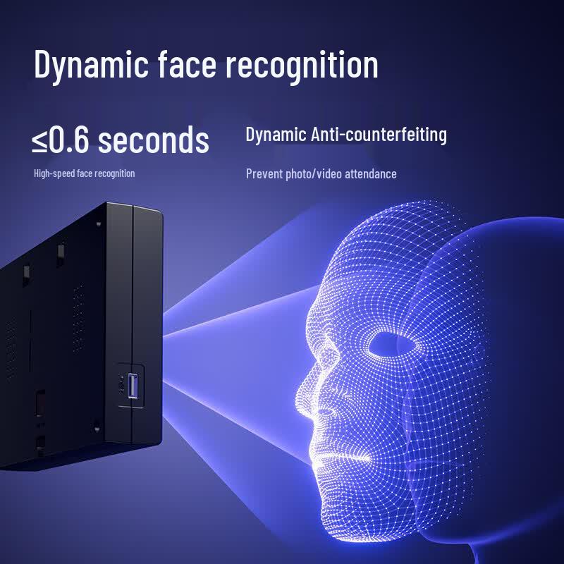 Deli Biometric Time Attendance Machine CN plug (adapter included)