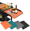 Silicone Griddle Tools Mat for ninj FlexFlame Large Silicone Spatula Mat with Drip Pad Griddle Mats BBQ Grill Accessories