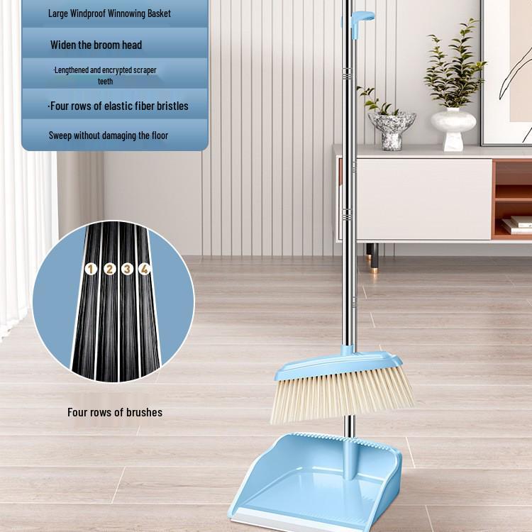 Set Mătură și Făraș Pliabil de Înaltă Calitate - Instrument de Măturat Eficient Rezistent la Păr