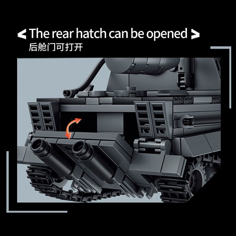 Suikoden Tiger Tank Puzzle Building Set for Boys - Educational Desk Decoration Model - Model Toy Set No. 66093