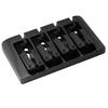 Musiclily Pro 19mm Pitch Solid Zinc 4-String Bass Bridge, Black