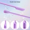 3Pcs/Set Cream Scraper Unbreakable 3 Shapes Long Handle Double Head Design Anti-slip Non-deformation Cosmetic Scraper for Beauty Shop