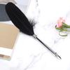 Stainless Steel Black Feather Dip Pen Vintage Fountain Pen for Business Office Birthday Gifts
