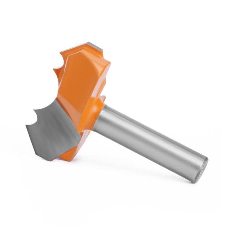 Coadă de 8 mm cu arc dublu Dragon Ball Bit rotund peste freză pentru freza de gravură pentru prelucrarea lemnului de calitate profesională