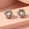 Light Luxury Irregular Earrings Fashion Jewelry Ladies Ear Studs Simple Metal Round Earrings  Party