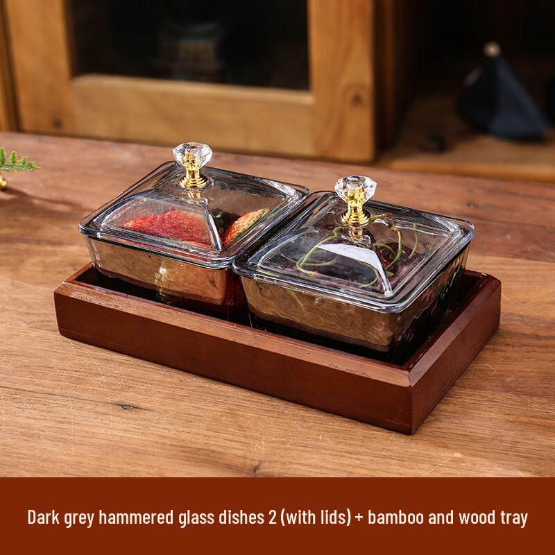 Glass Snack & Fruit Serving Set