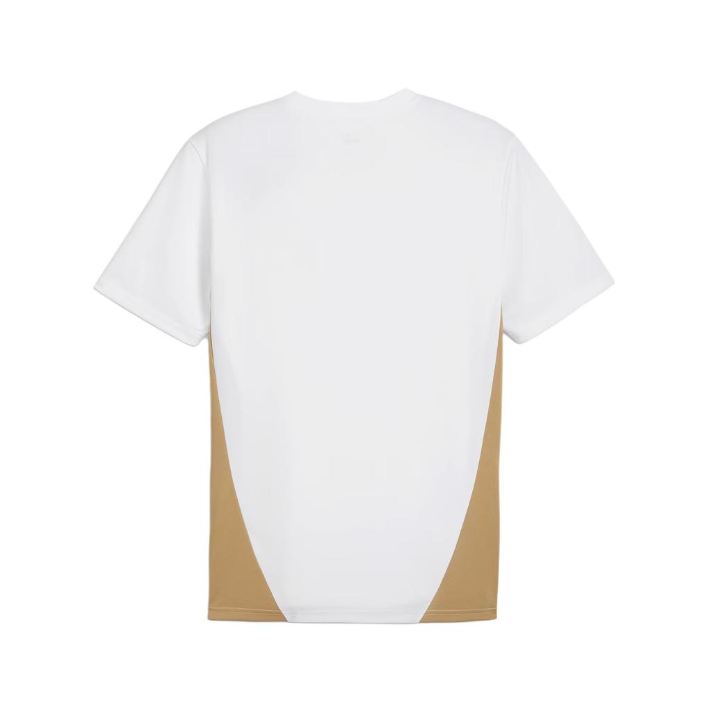 Puma X AC Milan Collaboration Fashion Slim Fit Comfortable Short Sleeve Football Shirt Men tops White Gold 777496-14