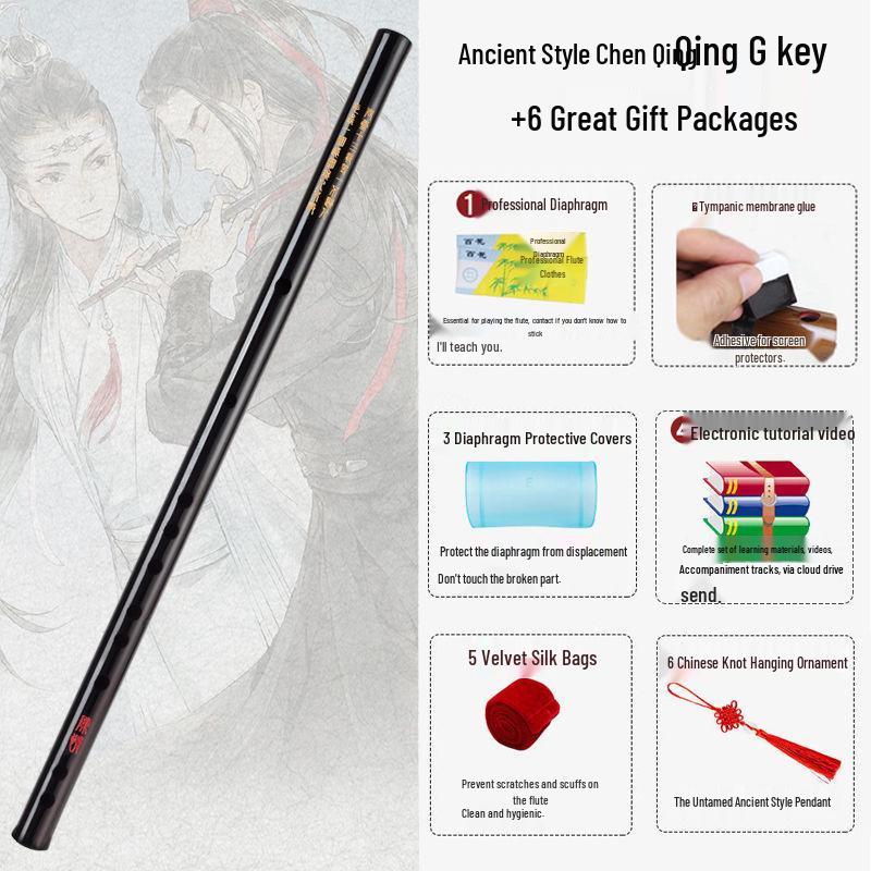 Bambusflöte in den Tonarten CDEFG für Schüler & Erwachsene - Ideal für Anfänger, Klassische & Traditionelle Stile