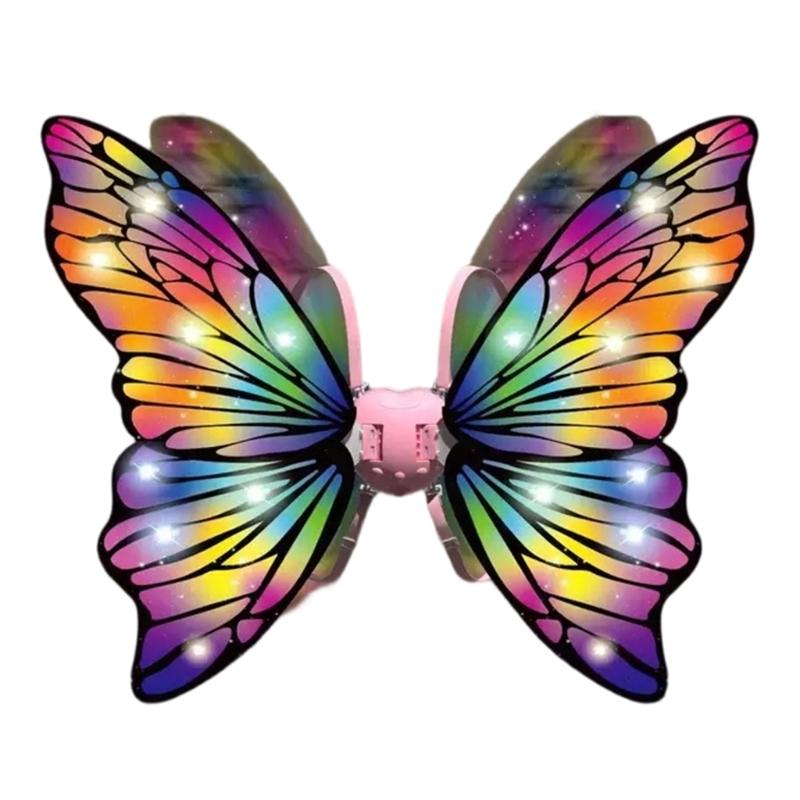 

Kids Butterfly Wing Costume with Light and Music Electric Fluttering Butterfly Wing for Kid Birthday Halloween Cosplay