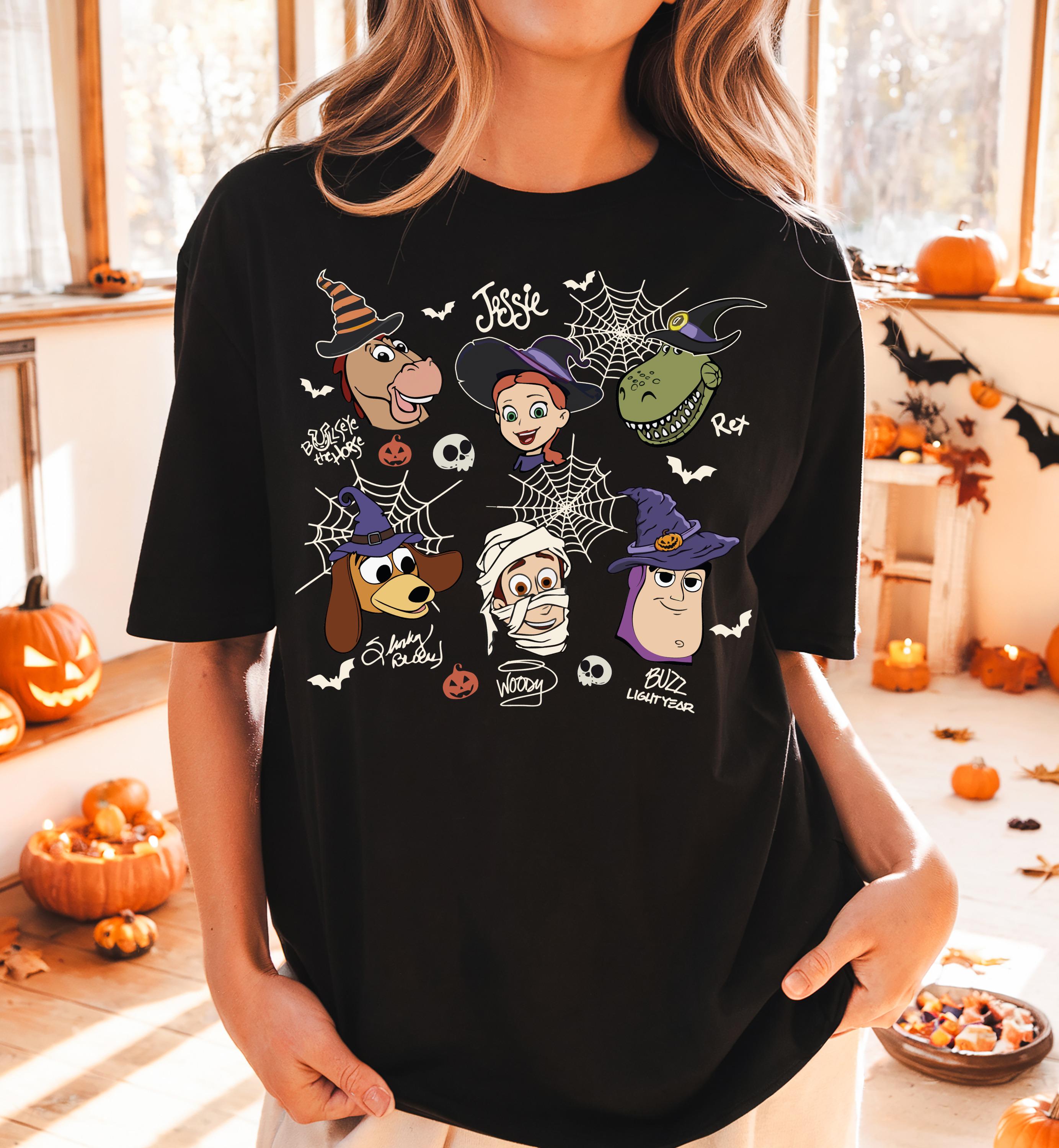 Terror Sheriff Woody and Buzz Lightyear Womens Tshirts Summer New Unisexs and Womens Casual Fashion Streetwear S