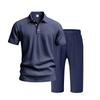 Men's Summer New Short Sleeve and Shorts Set, Made of Linen Fabric, A High-Quality Two-Piece Short Sleeve and Shorts Set