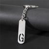 NEW DIY Stainless Steel A-Z Letters Key Chain 26 Alphabet Charm Metal Keyring Men Women Car Key Ring Unique Gift