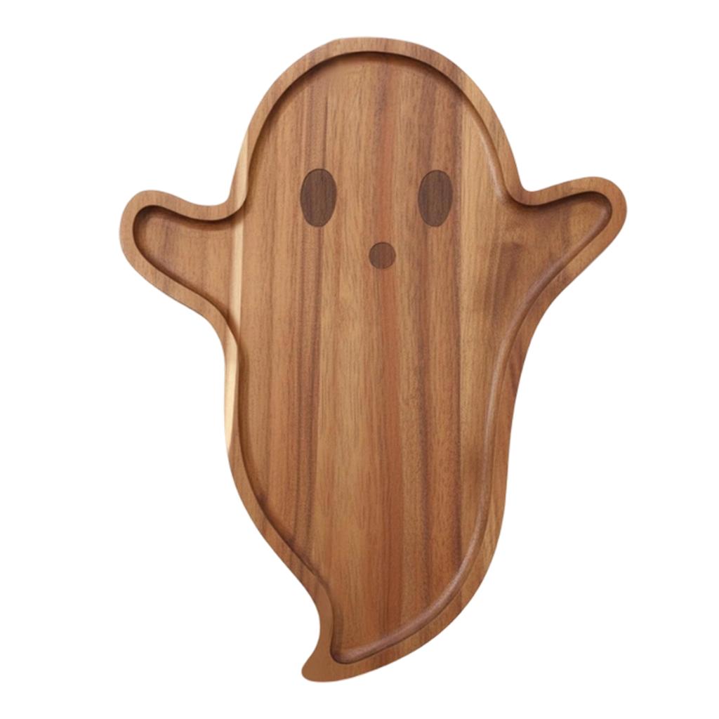Wood Serving Board for Halloween Party - Wood Board, Charcuterie Board and Cutting Board for Snacks, Appetizers and Dried