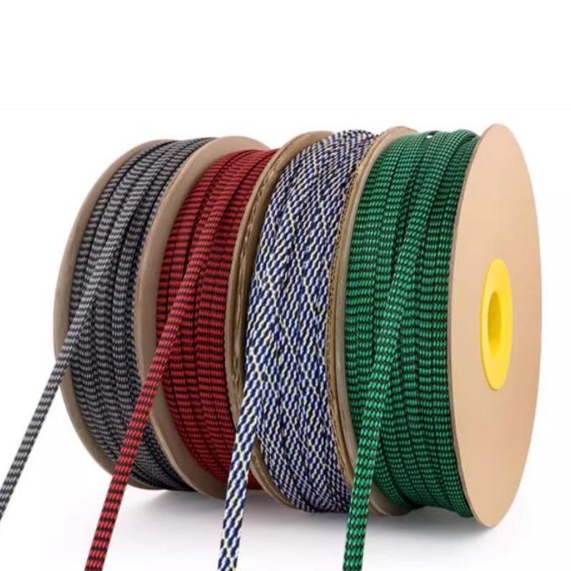 5/10M Expanded Braid Sleeve PP Cotton PET Yarn 4/8/12mm Soft Wire Wrap Insulated Cable Protection Line Harness Cable Sheath