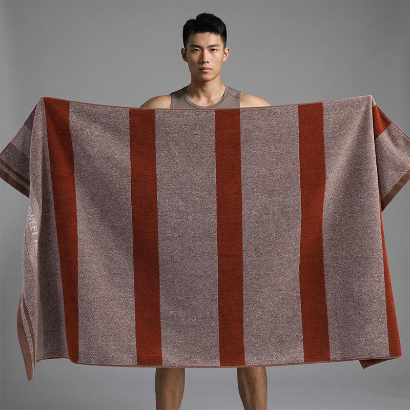 100% Cotton Thickened Quick-Dry Bath & Beach Towel - Enlarged & Premium Quality for Men
