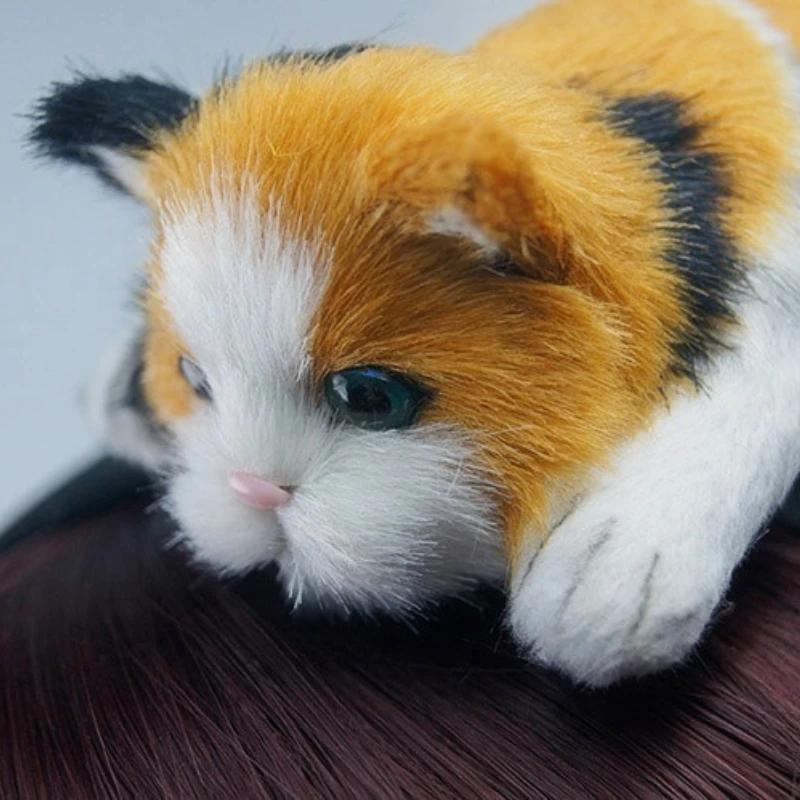 Hair Band Wool Felt Plush Toys Cute Hair Accessories Animal Simulation Crafts Cute Cat Headband Ladies Hair Accessories Party