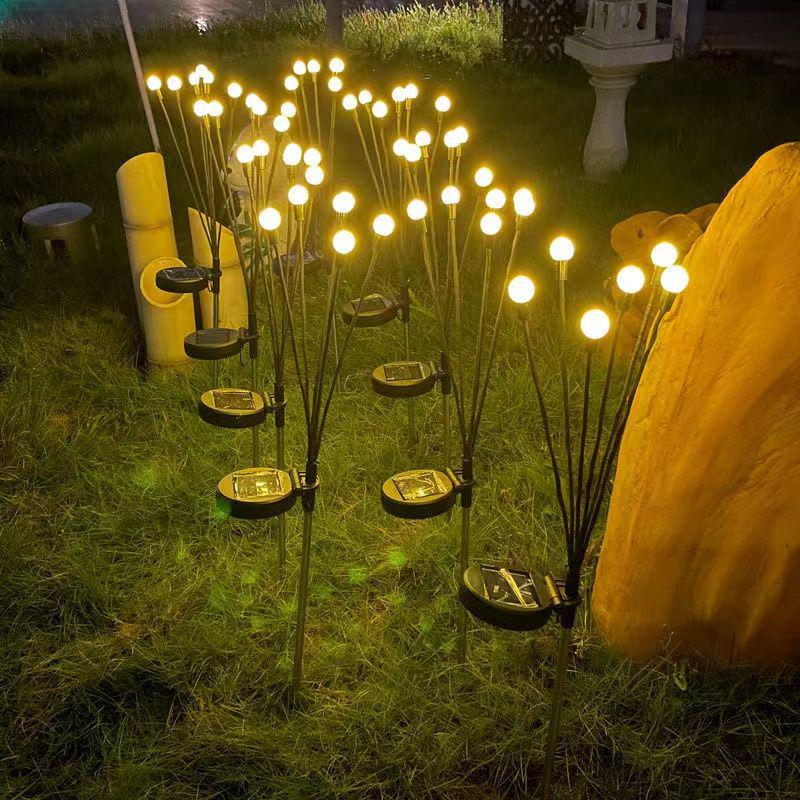 Solar-Glühwürmchen Lichterketten für Terrasse & Garten Außen Dekoration