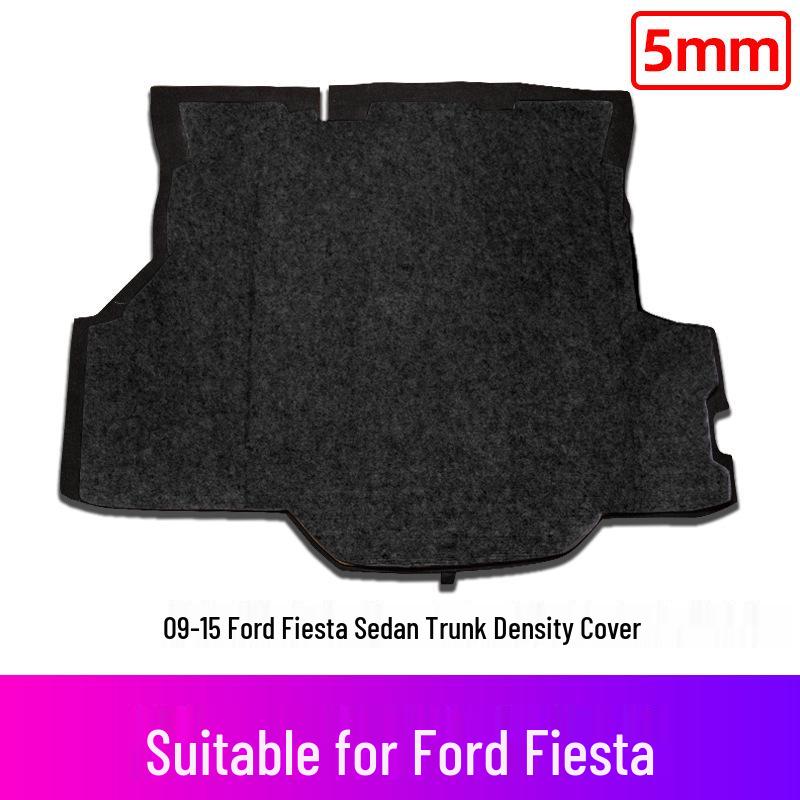 Ford Fiesta Hatchback/Sedan Rear Trunk Spare Tire Cover & Luggage Compartment Partition Mat