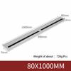 1Pcs Length 80mm-1000mm Aluminum Alloy Hole Cover Furniture Office Ventilation Hole Plug Desktop Hardware Black/Silver