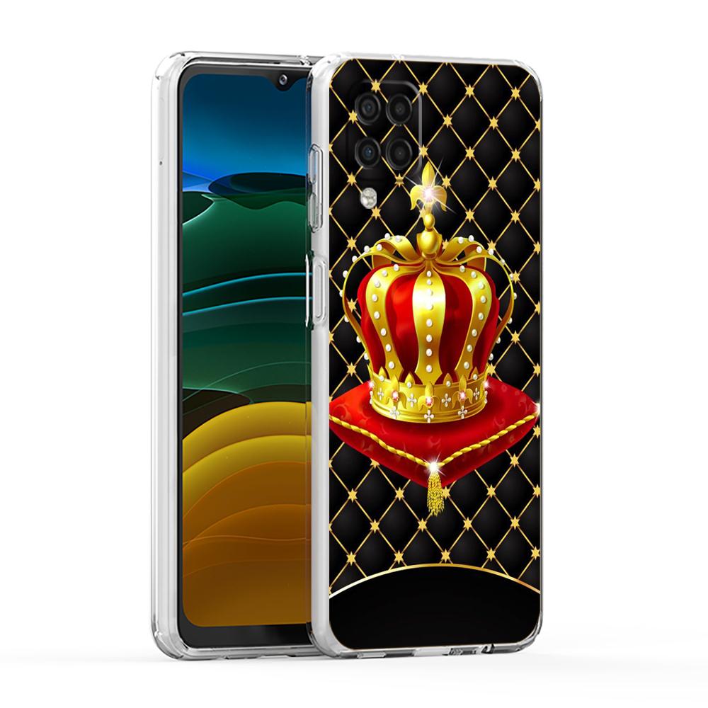 Diamond Crown Case for Samsung Galaxy A13 A22 A32 A52 A72 A51 A71 A11 A31 A41 A33 A53 A73 5G Transparent Silicone Shell Capa Bag