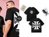 Vintage Chopper Cross Print Tshirt 100 Pure Cotton Unisex Oversized Short Sleeve Streetwear Casual Top