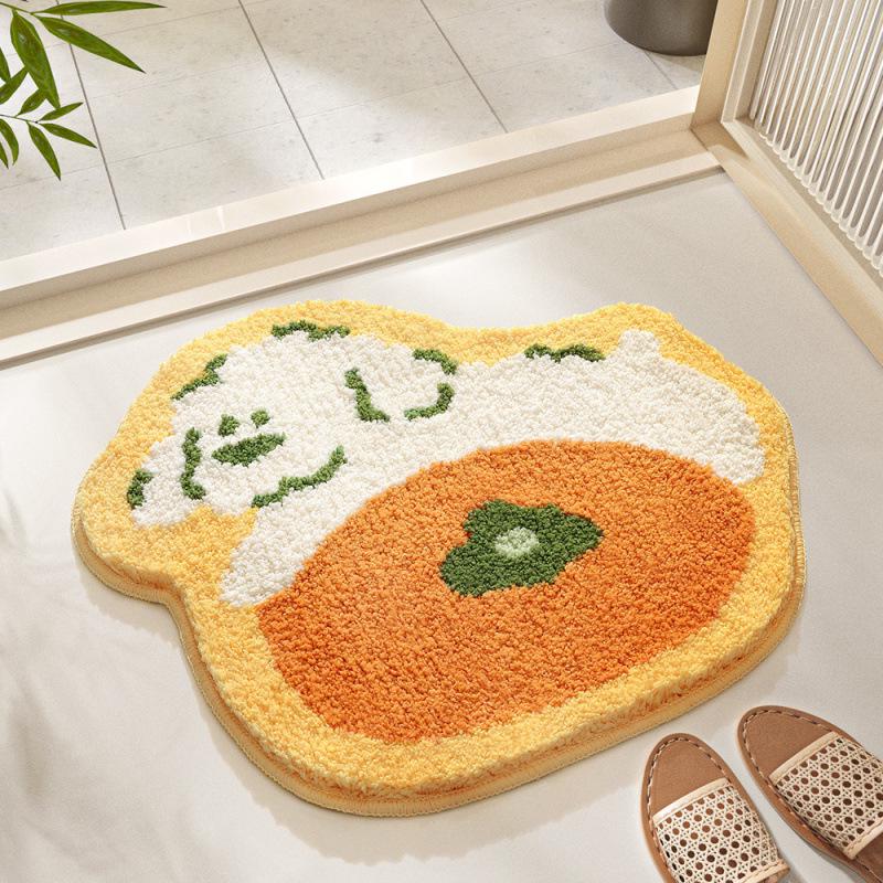 Soft Non-Slip Cute Pet Bathroom Mat - Thick, Skin-Friendly, Wear-Resistant, and Easy-to-Clean
