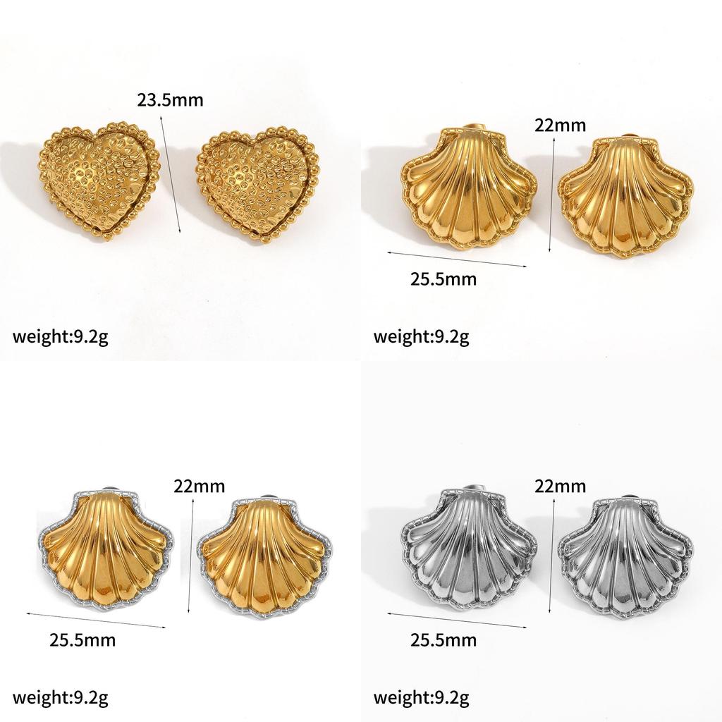 Modern Style Stainless Steel Geometric Earrings For Women Summer