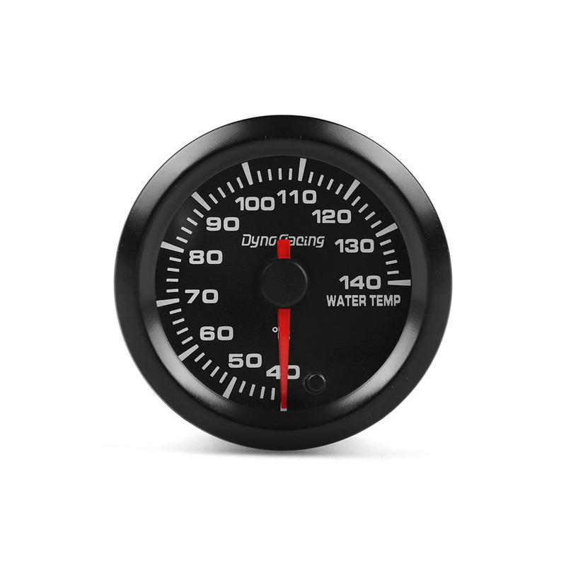 Dynoracing 2'' 52MM Car 7 Colors Led Water Temperature Gauge 40-140 Celsius High Speed With Water Temp Joint Pipe Sensor Adapter