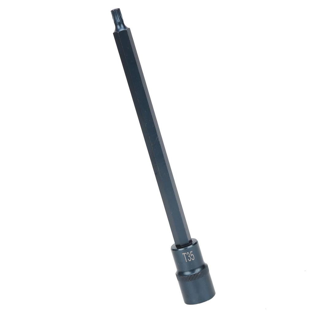Star Screwdriver Bit Square Socket 12in S2 Alloy Steel Rustproof Hand Tool for Ratchet WrenchT35