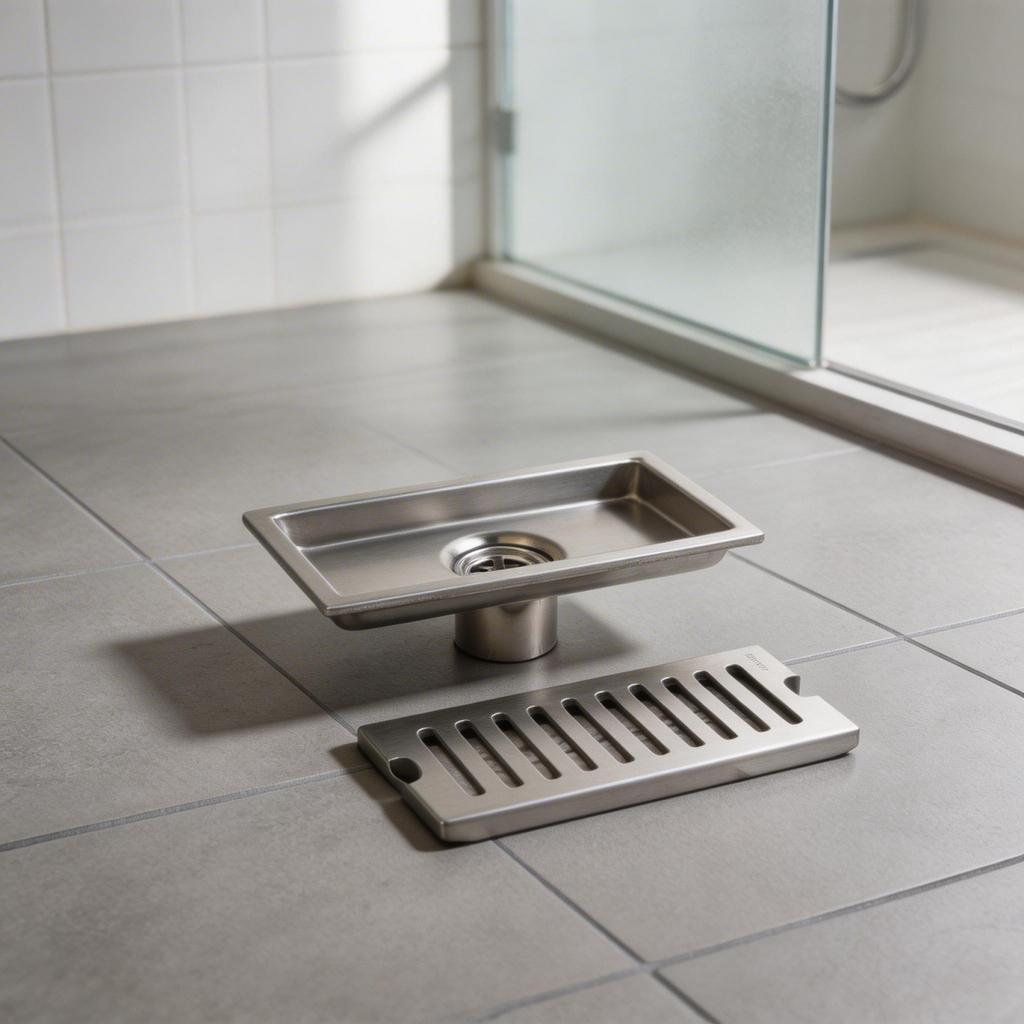 Bathroom Floor Drain Rectangular Drain Rust Resistant Construction