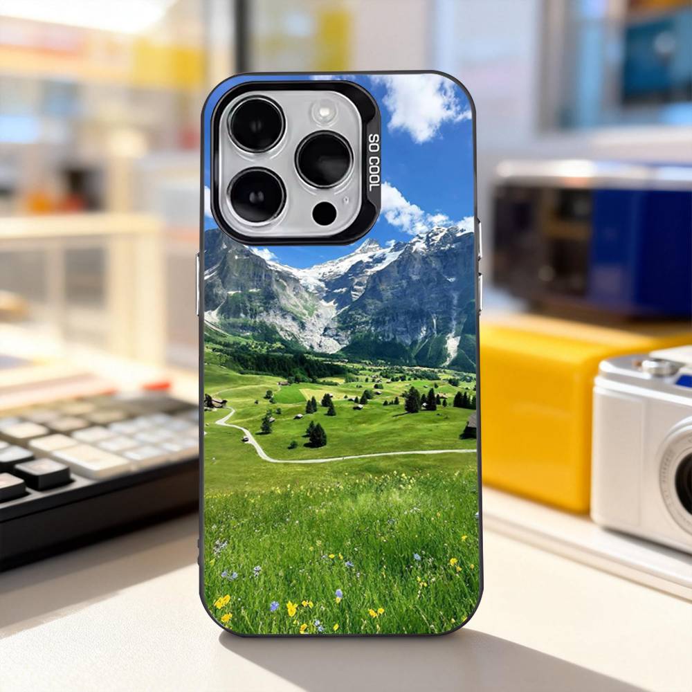 

Mountains landscape T-Travel Phone Case For iPhone 11,12,13,14,15,16,17,Pro,Max,Plus,E,Air,Mini IMD Matte Black iPhone14