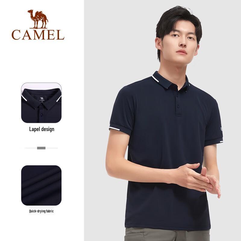 CAMEL Men s Outdoor Quick-Dry Breathable Polo Shirt 4XL