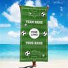 Personalized Football Field Name Beach Towel Sport Team Club Logo Pool Towel School Team Towels Volleyball Soccer Team Gift